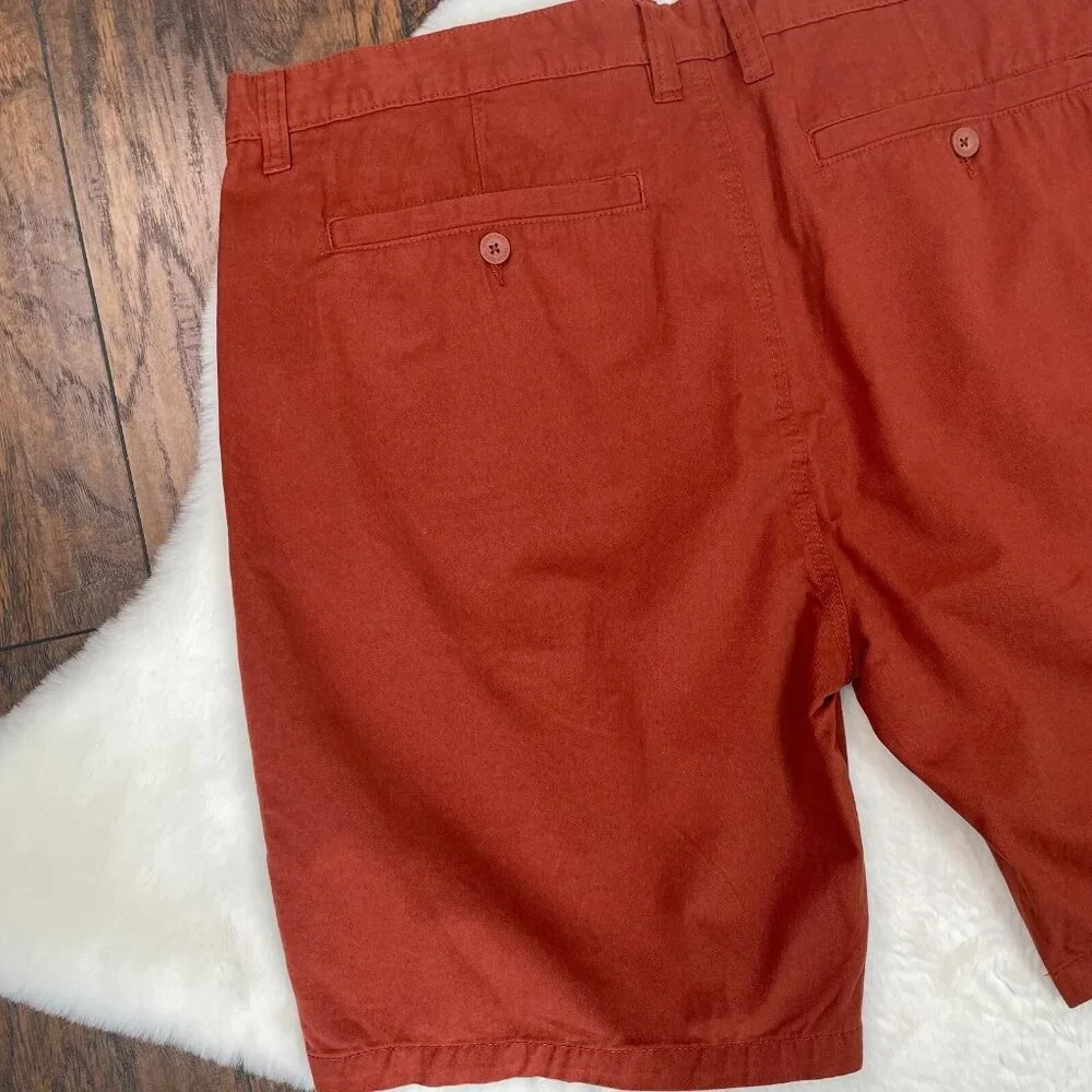 Mountain Warehouse Shorts 38 Take a Break Chino Burnt Orange Cotton Men's‎ NWT